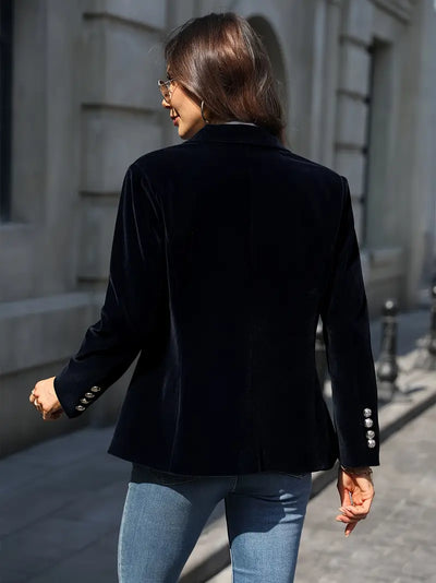 Blazer Vittoria retrò élégant à un bouton