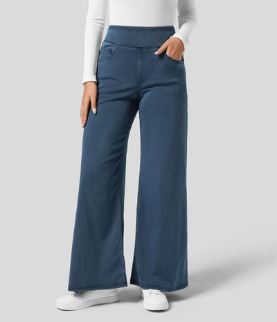 Evie | Pantalon Élastique Confortable à Taille Haute