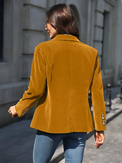 Blazer Vittoria retrò élégant à un bouton