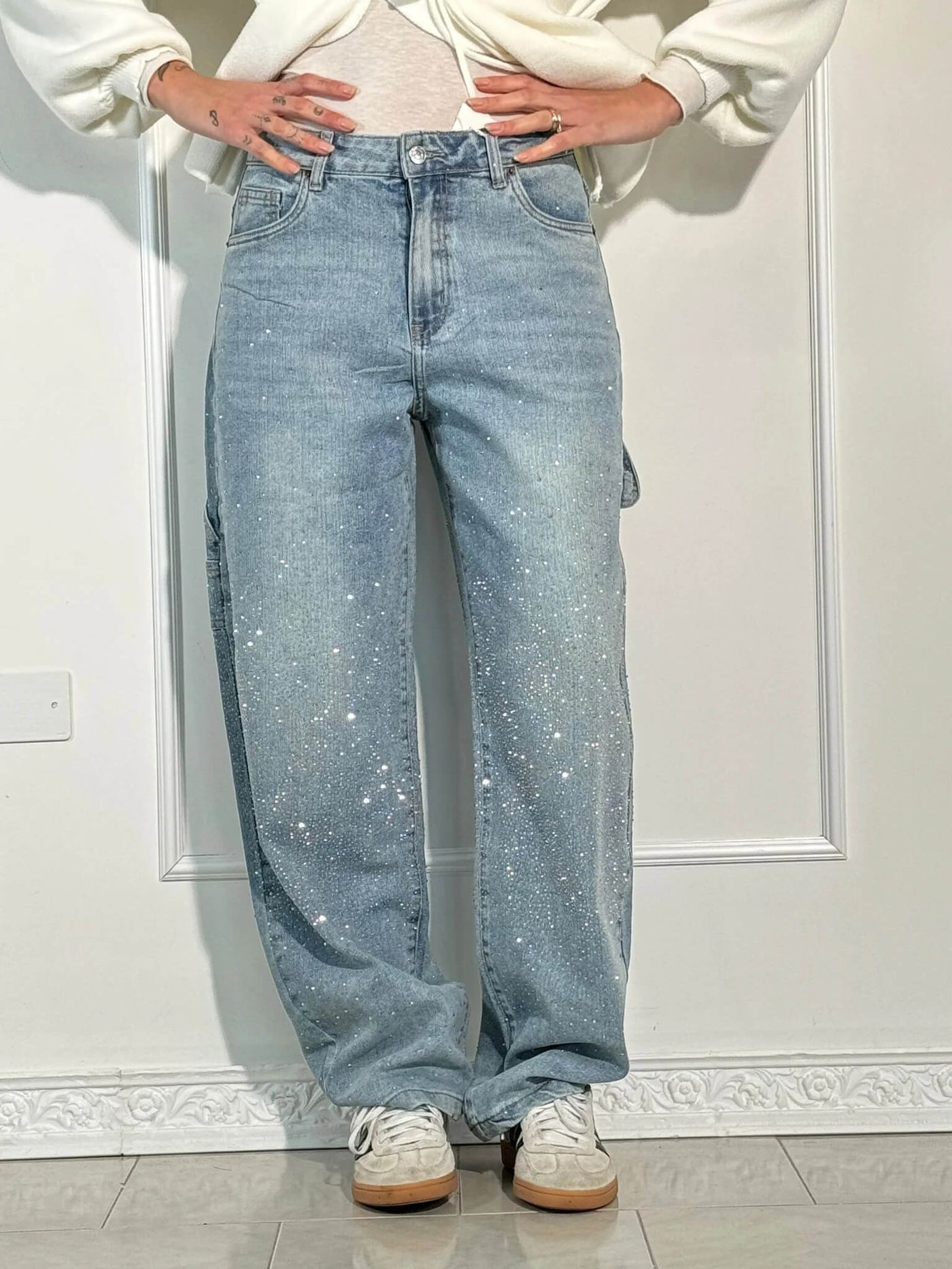 Gertrud™ | Jeans en Diamant Stylés