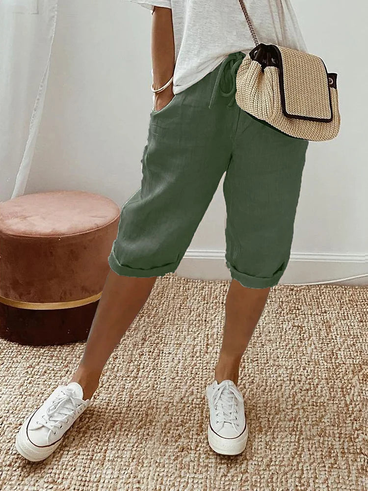 Marthe™ | Short confortable avec ourlet retroussé