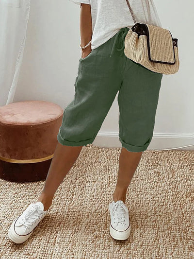 Marthe™ | Short confortable avec ourlet retroussé