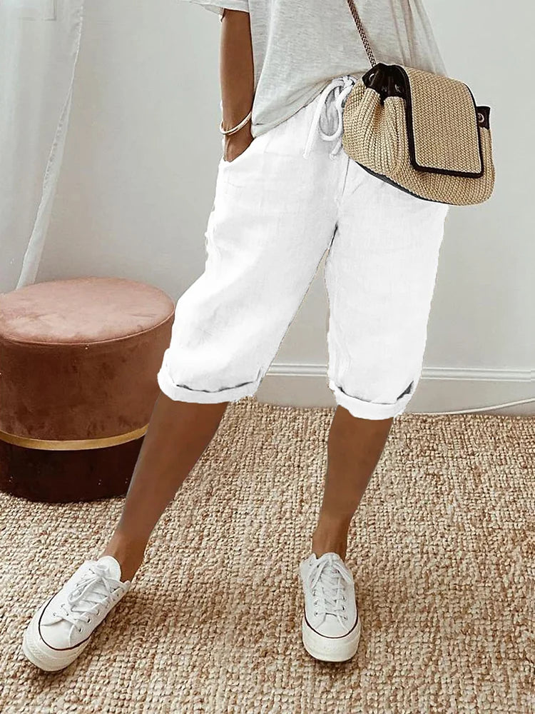 Marthe™ | Short confortable avec ourlet retroussé