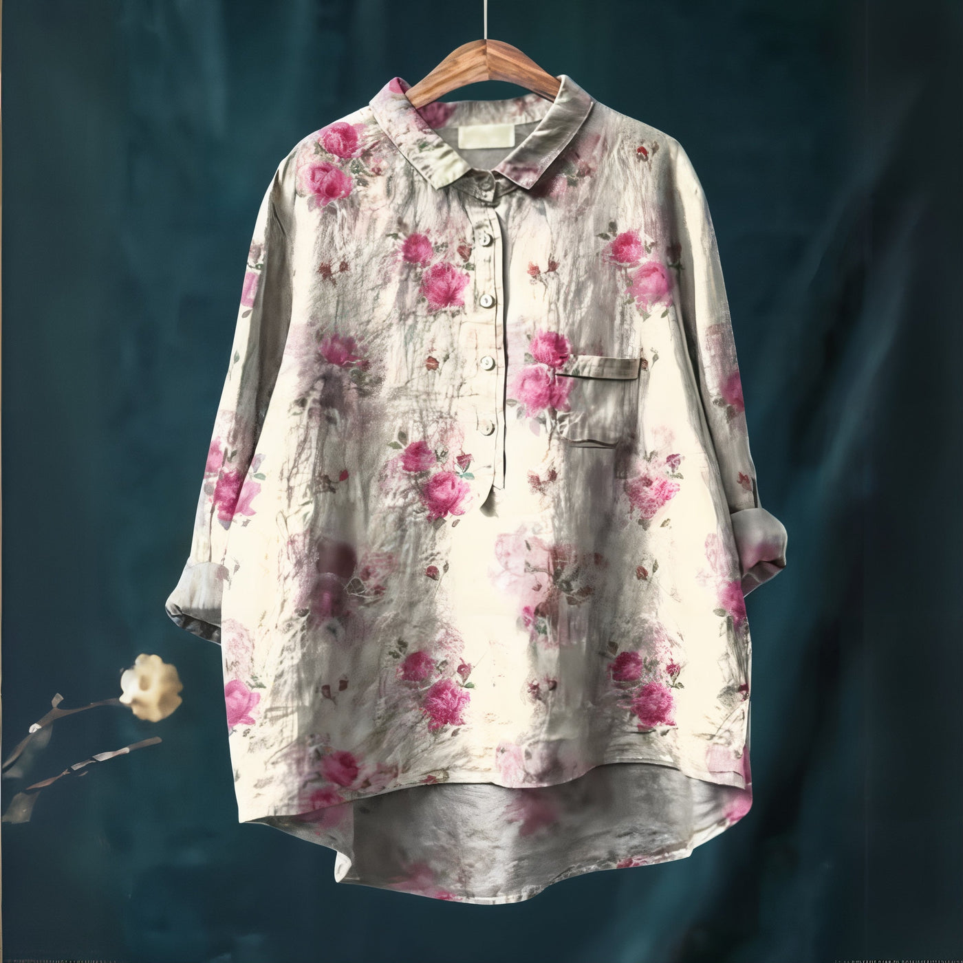 Lila - Chemisier à Imprimé Floral Romantique