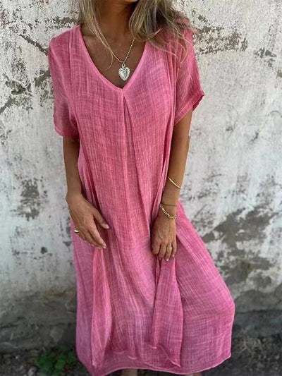 Naia™ – Robe V en coton et lin
