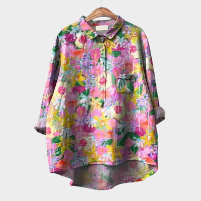 SOFIA | Blouse Oversize Florale avec Confort Quotidien et Style Radieux pour Chaque Occasion