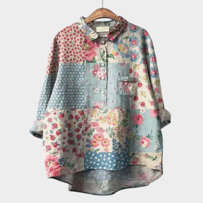 SOFIA | Blouse Oversize Florale avec Confort Quotidien et Style Radieux pour Chaque Occasion