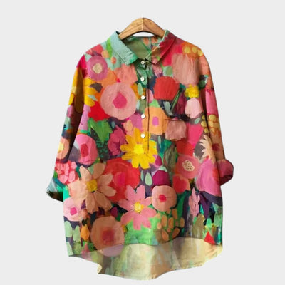 ELISABETTA | Blouse Oversize Florale avec Confort Enveloppant pour des Journées Insouciantes