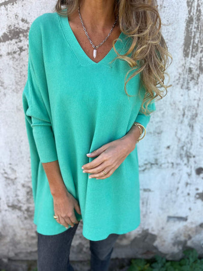 Céline | Pull Oversize à Col V Douillet