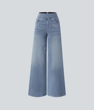 Evie | Pantalon Élastique Confortable à Taille Haute