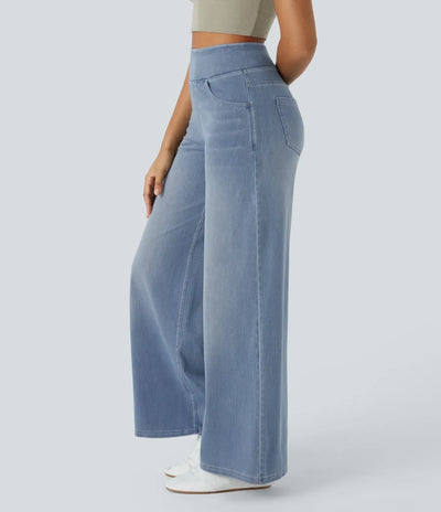Evie | Pantalon Élastique Confortable à Taille Haute